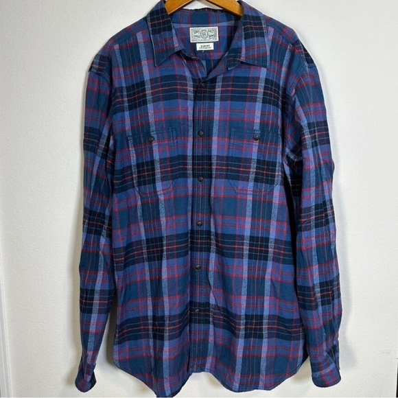 Lucky Brand Other - lucky brand men’s cotton blue plaid button down shirt XXL L51-20